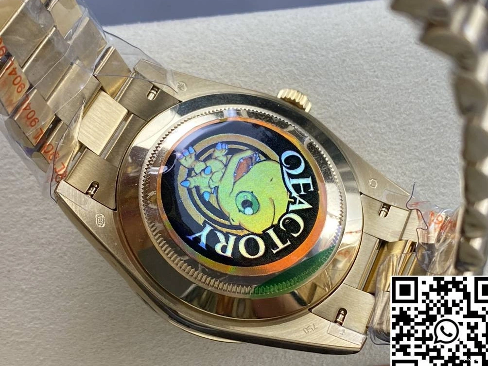 M228238-0061 Rolex Green Day QF Factory Steel v5 Dial Tungsten Date 0103